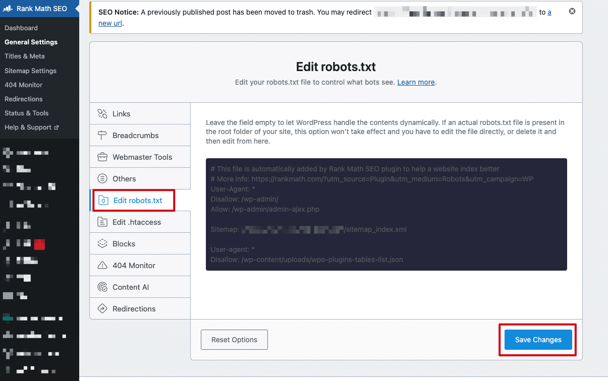 Rank Math 設定 robots.txt 教學