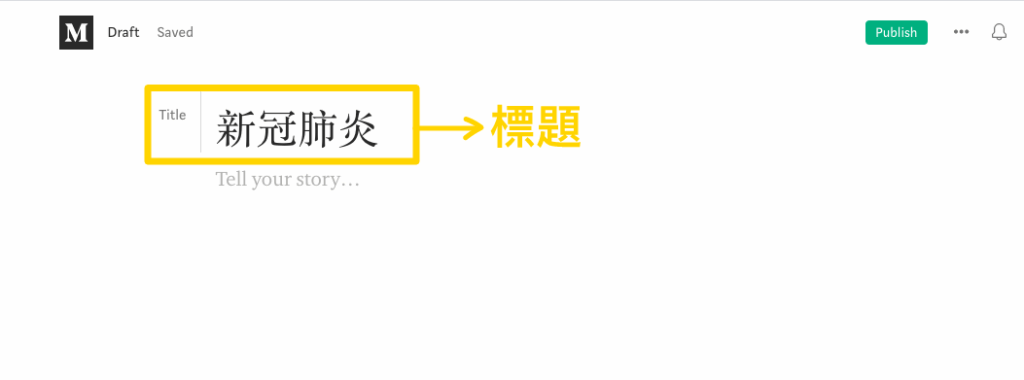 Medium 標題